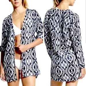 Athleta Ikat Kaftan Tunic Shirt Dress Swim Cover, XSmall